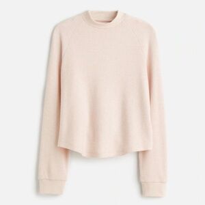 Madewell light pink waffle long sleeve